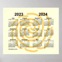 Poster Calendário do Ano Letivo 2023-2024 Dias Ensolarado