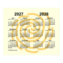 Calendário do Ano Letivo 2027-2028 Dias Ensolarado