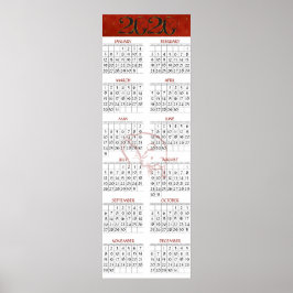 Poster Calendário do Ano Novo Chinês do Rato 2020