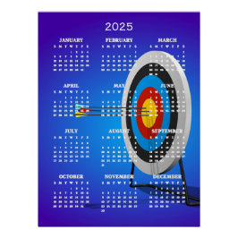 Pôster Calendário do Archery Design 2025