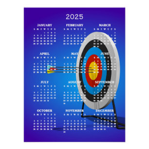 Pôster Calendário do Archery Design 2025