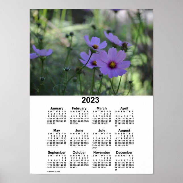 Poster Calendário do Cosmos 2023 por Janz (Frente)