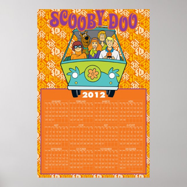 Poster Calendário do Mistério da Máquina do Scooby-Doo 20 (Frente)