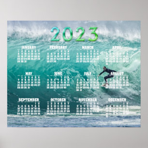Poster Calendário Epic Surfing 2023