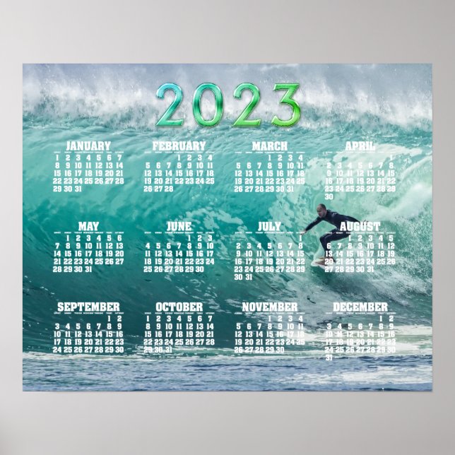 Poster Calendário Epic Surfing 2023 (Frente)