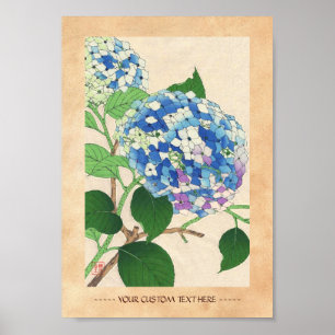 Poster Calendário floral de Kawarazaki Shodo da flor de