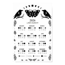 Calendário Lunar Celestial da Mariposa da Bruxaria