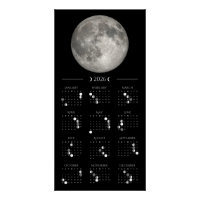 Calendário Lunar de Parede 2026 35,5 x 71 cm