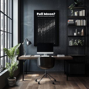 Poster Calendário lunar para agendamento de decisões