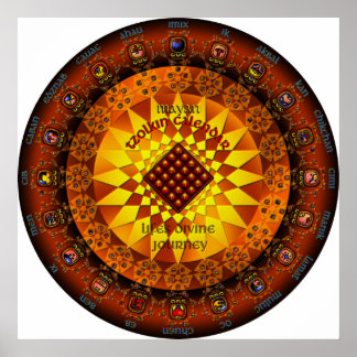 Pôster Calendário Maia Tzolkin