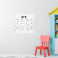 Calendário Mensal 2024 | Quaisquer antecedentes