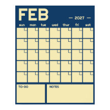Calendário Mensal de Parede Grande e Colorido sem 