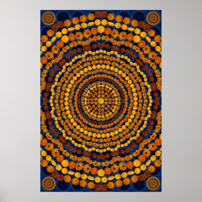 PÔSTER CALENDULA MANDALA 3 (Frente)