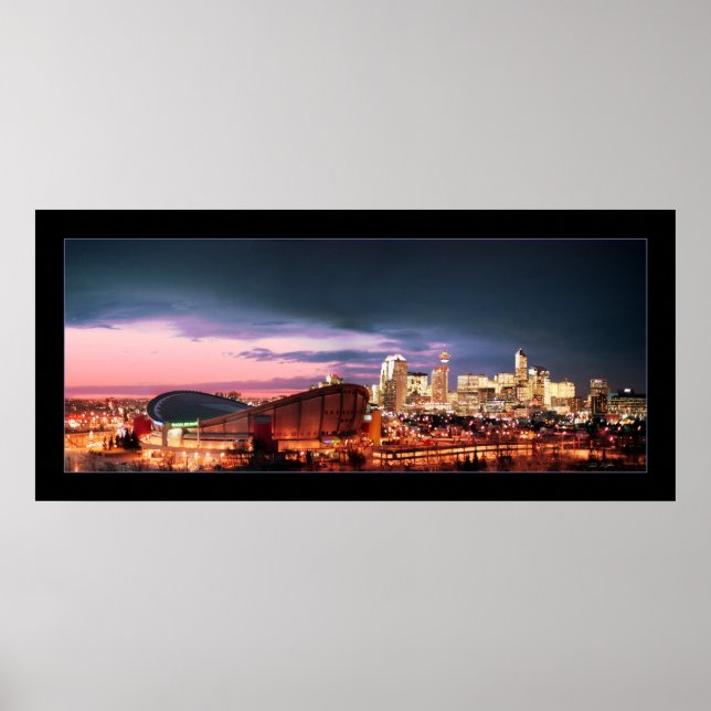 Poster Calgary Chinook & Sunset (Frente)