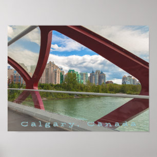 Poster Calgary Cityscape
