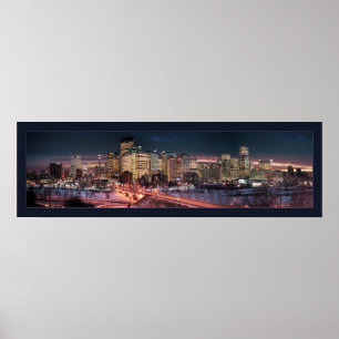 Pôster Calgary - Rio Congelado (Bordado)