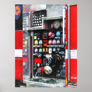Pôster Calibres coloridos no carro de bombeiros