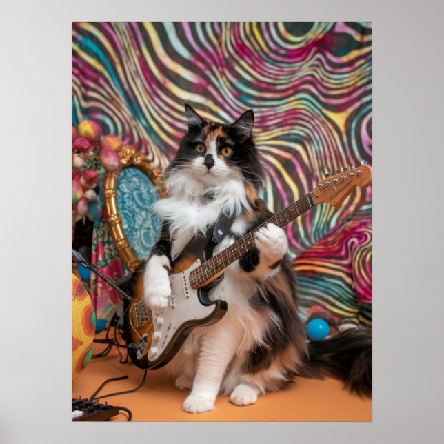Poster Calico Cat Rocker (Frente)