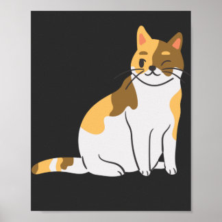 Poster Calico Essential,Calico Portrait,Cute Calico Cat T