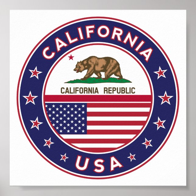 Poster Califórnia (Frente)