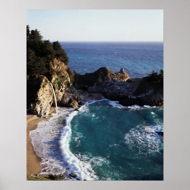 Pôster Califórnia, Costa Big Sur, Costa Central 2 (Frente)