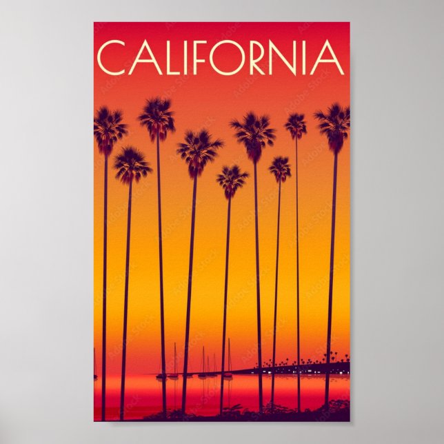Poster - Califórnia EUA (Frente)