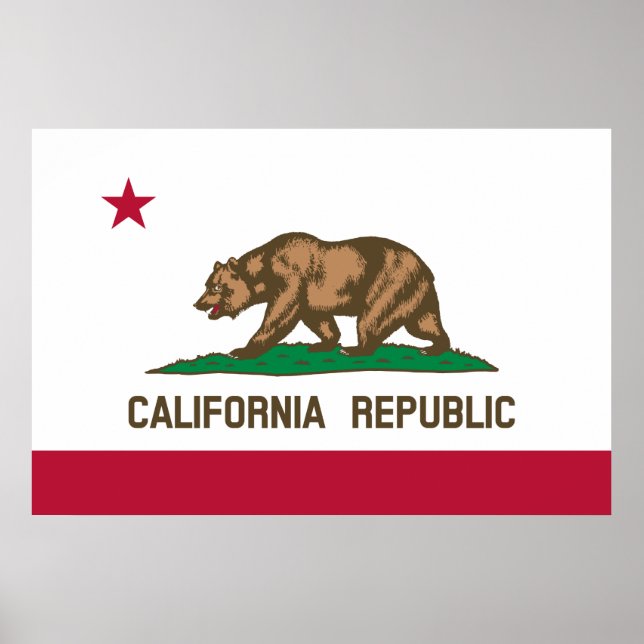 Poster California Flag (Frente)