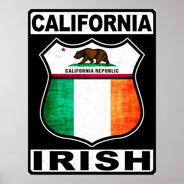 Pôster California Irish American (Frente)