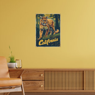 Poster California Mountain Lion