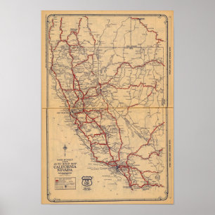 Poster Califórnia, Nevada
