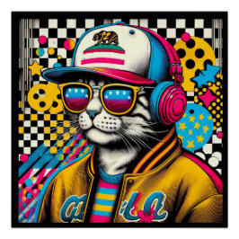 PÔSTER CALIFÓRNIA SPANGED CAT 2