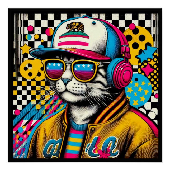 PÔSTER CALIFÓRNIA SPANGED CAT 2 (Frente)