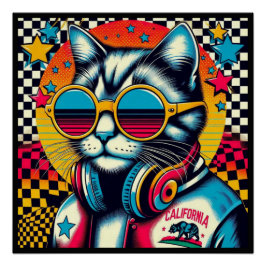 PÔSTER CALIFÓRNIA SPANGED CAT 3
