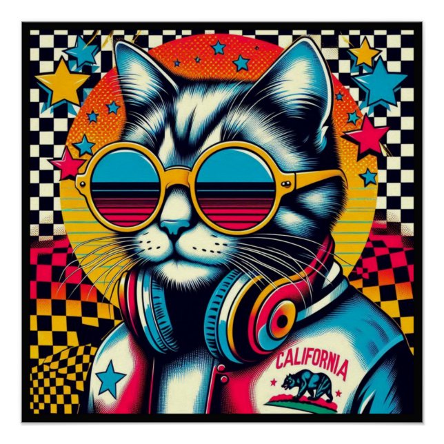 PÔSTER CALIFÓRNIA SPANGED CAT 3 (Frente)