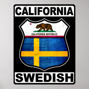Poster Califórnia, Sueco Americano