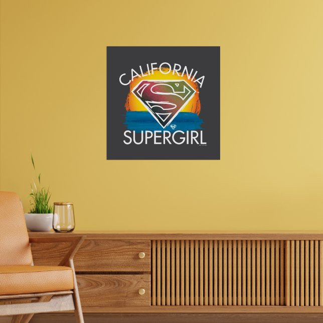 Poster California Supergirl Sunset Graphic (Sala de Estar 2)