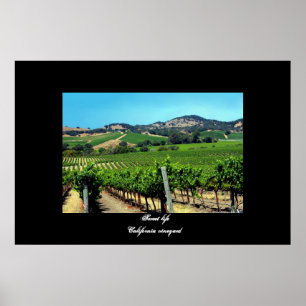 poster "California vineyard"