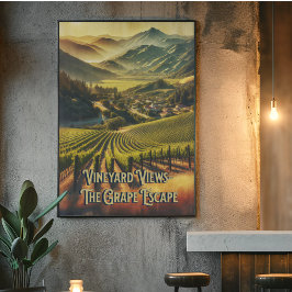 Poster California Vineyard