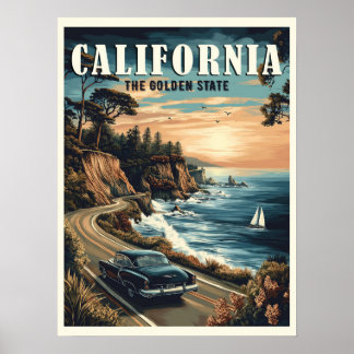 Poster California Vintage