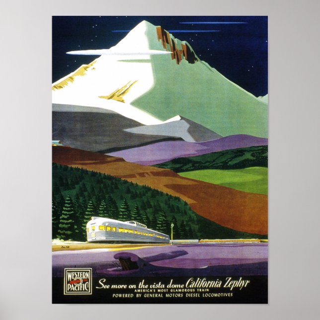 Poster California Zephyr (Frente)