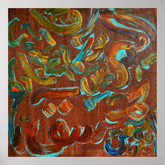 Poster Caligrafia Árabe Loh E Qurani