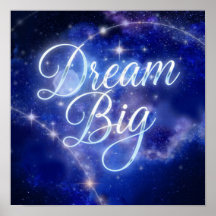 Caligrafia "Dream Big" mágica - Celestial Sparkl