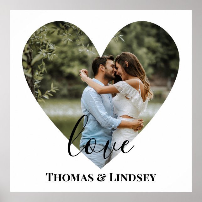 Poster Caligrafia Moderna do Quadro Fotográfico Personali (Frente)