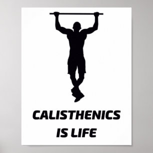 Poster Calistênico é vida 