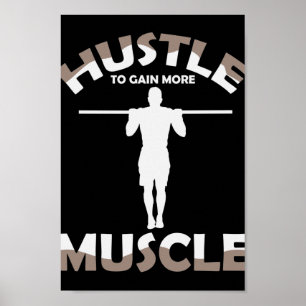 Poster Calisthenics Ghetto Malhação "Hustle to Gain Muscl