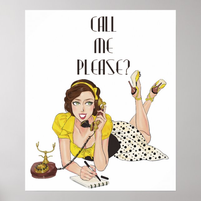 Poster Call Me Please? (Frente)