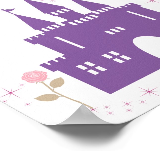 Poster Call me princess castle wall art for girls room (Borda)