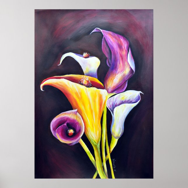 Pôster Calla Lilly - Pintura da Boêmia (Frente)