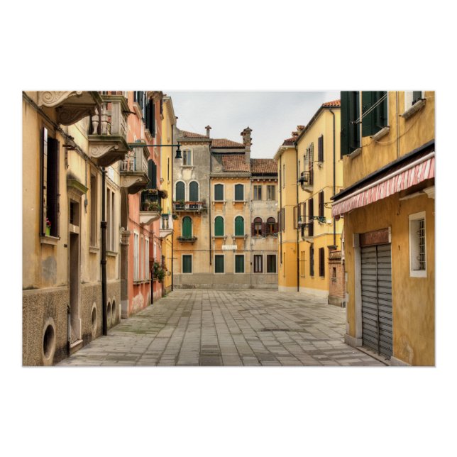 Pôster Calle Del Montello, Veneza Itália (Frente)