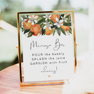 Poster CALLIOPE Citrus Orange Clementine Mimosa Bar